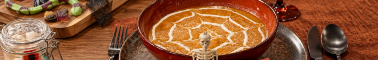 Geroosterde Pompoensoep voor Halloween 