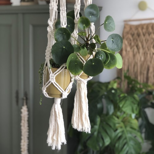 DIY: macrame plantenhanger maken