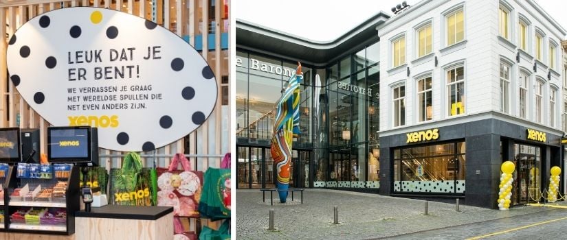 Binnenkant Xenos winkel