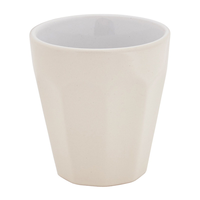 Bekers geribbeld - 220 ml - set van 4