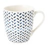Mok lijn - wit/blauw - 200 ml
