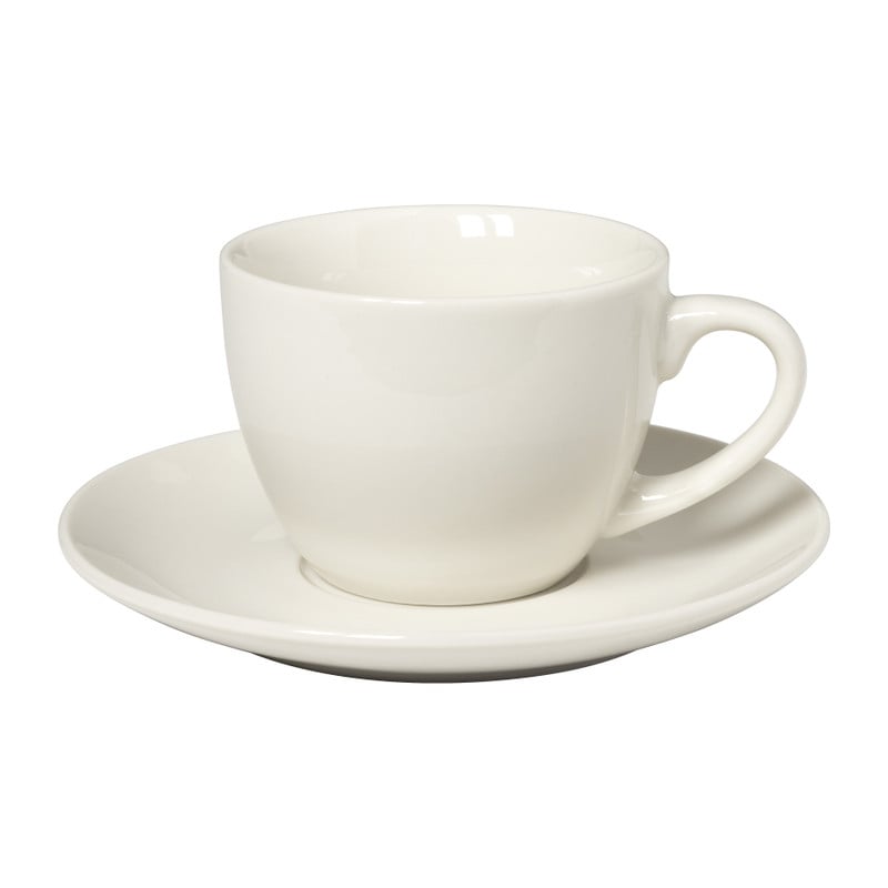 Schotel voor koffiekopje - porselein - ø15x2 cm