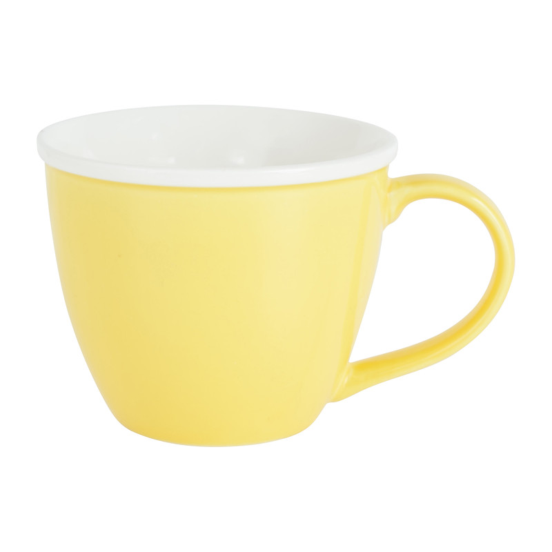 Koffiekopje - geel - 200 ml
