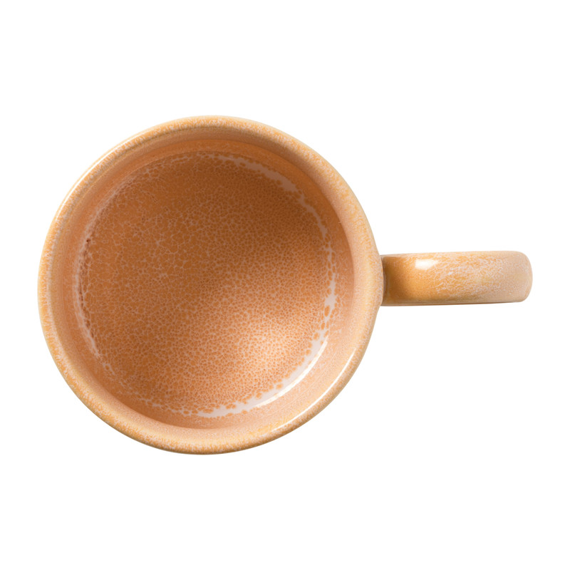 Mok gevlekt met rond oortje - roze - 300 ml