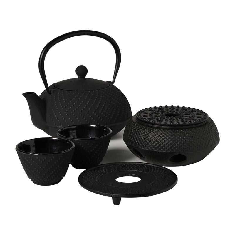Theekopjes Yuka - set van 2 - zwart
