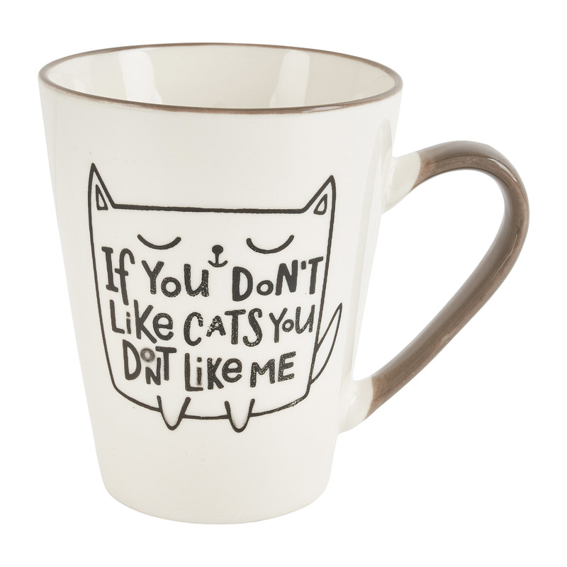 Mok poes met tekst - diverse varianten - 30 cl 