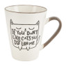 Mok poes met tekst - diverse varianten - 30 cl 