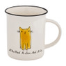 Mok kat met tekst - diverse kleuren - 30 cl