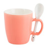 Mok met lepeltje - 15 cl - roze