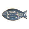 Bord vis - blauw/wit - 23x11x2,5 cm