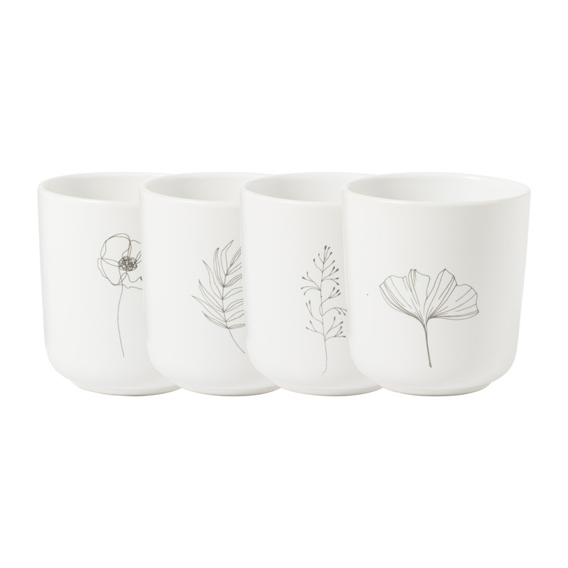 Mokkenset gusta bloem - 300 ml - set van 4