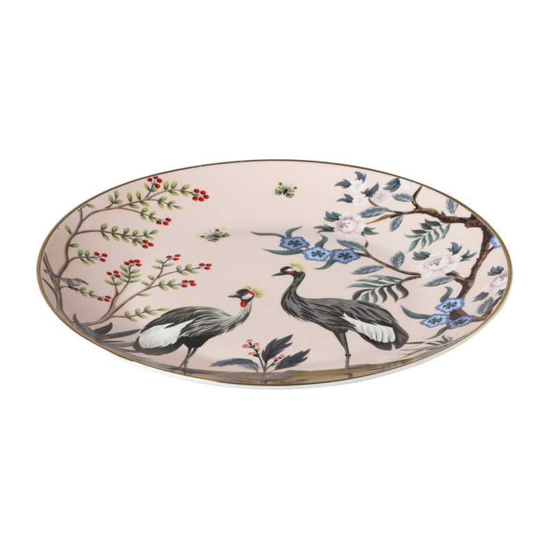 Ontbijtbord kraanvogel - ⌀20 cm - diverse varianten