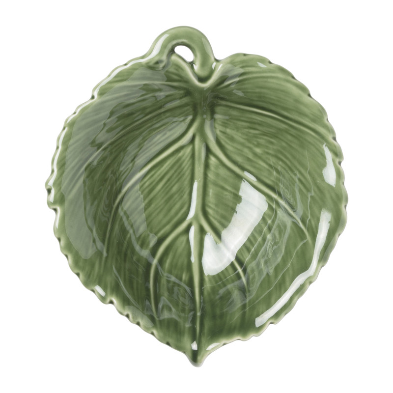 Schaaltje blad - groen - 5x17x15 cm