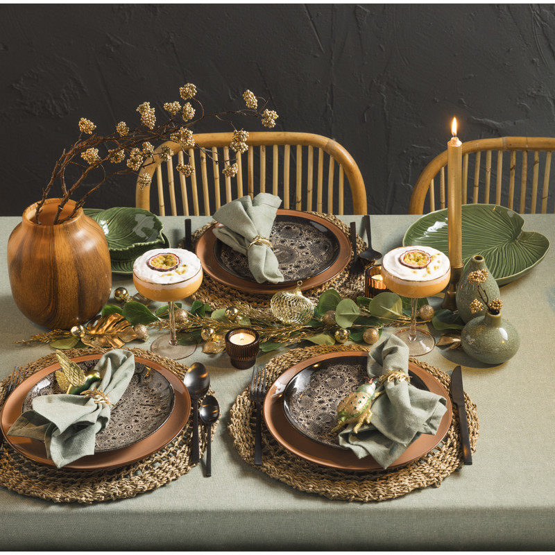 Schaaltje blad - groen - 5x17x15 cm