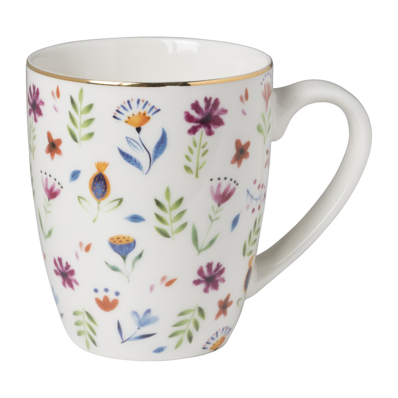 Mok vintage flowers - 360 ml