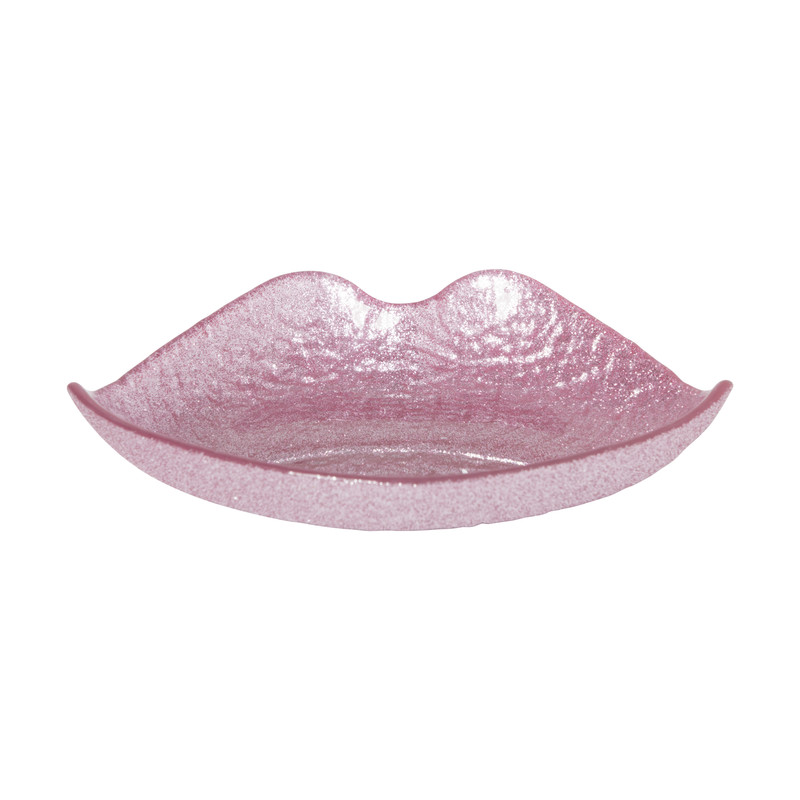 Schaaltje lippen - roze - 3.5x17x17 cm