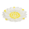 Ontbijtbord bloem - geel - ø20x3 cm