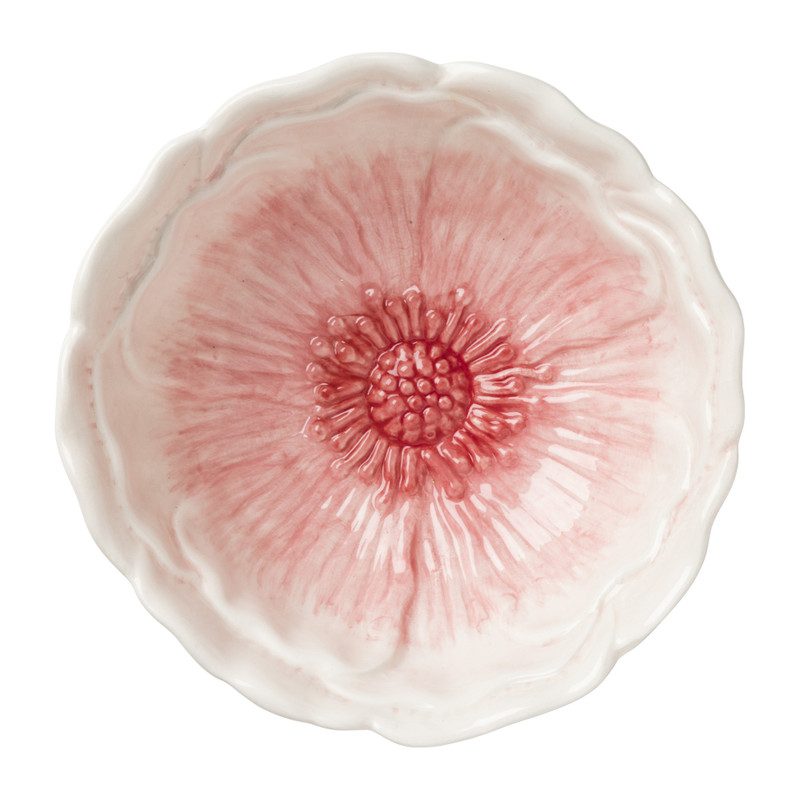 Schaaltje bloem - roze - ?16x6.5 cm