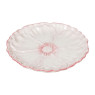 Dinerbord bloem - roze - ø26x3 cm