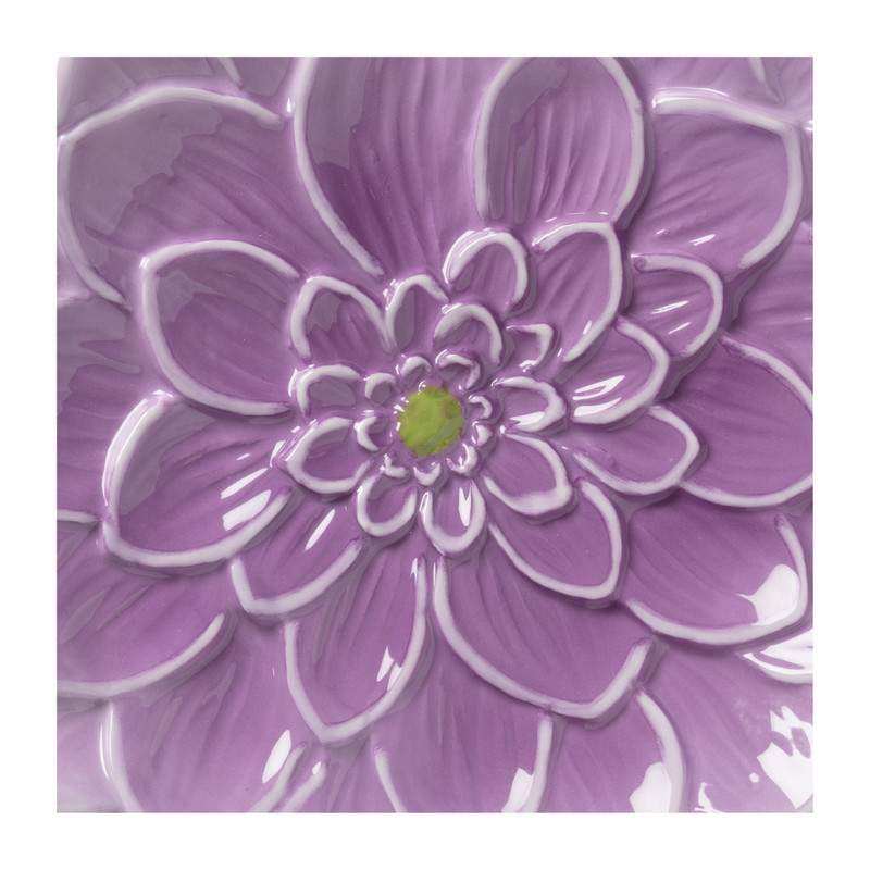 Ontbijtbord bloem - lila - ø22.4 cm