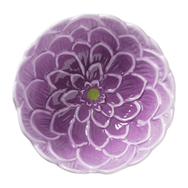 Schaaltje bloem - lila - ø14.5x6.6 cm