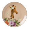 Dinerbord giraffe - roze - ø26 cm 