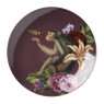 Ontbijtbord aap - paars - ø20 cm