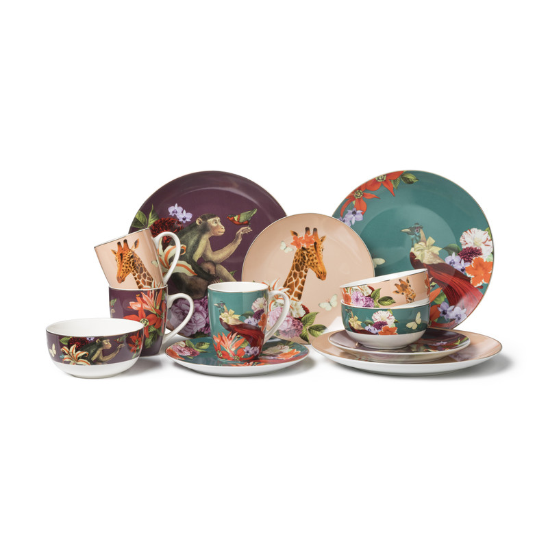 Schaal vogel - groen - ø12 cm 