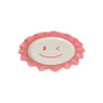 Gebaksbordje smile - roze/rood - ø18 cm