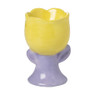 Eierdopje tulp - lila/geel - ø5.6x8.7 cm