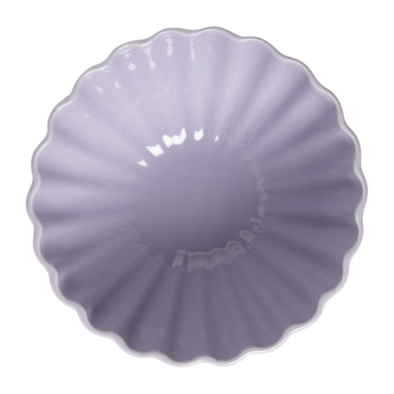 Schaal geschulpt  - lila - ø14x6.8 cm