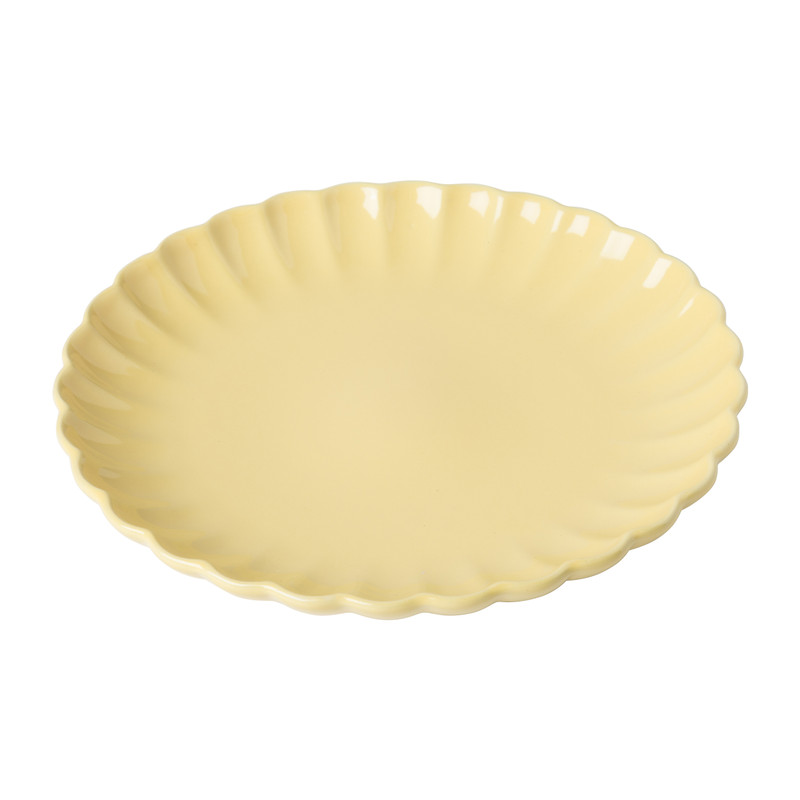 Ontbijtbord geschulpt - sunny - ø20.4x2.4 cm