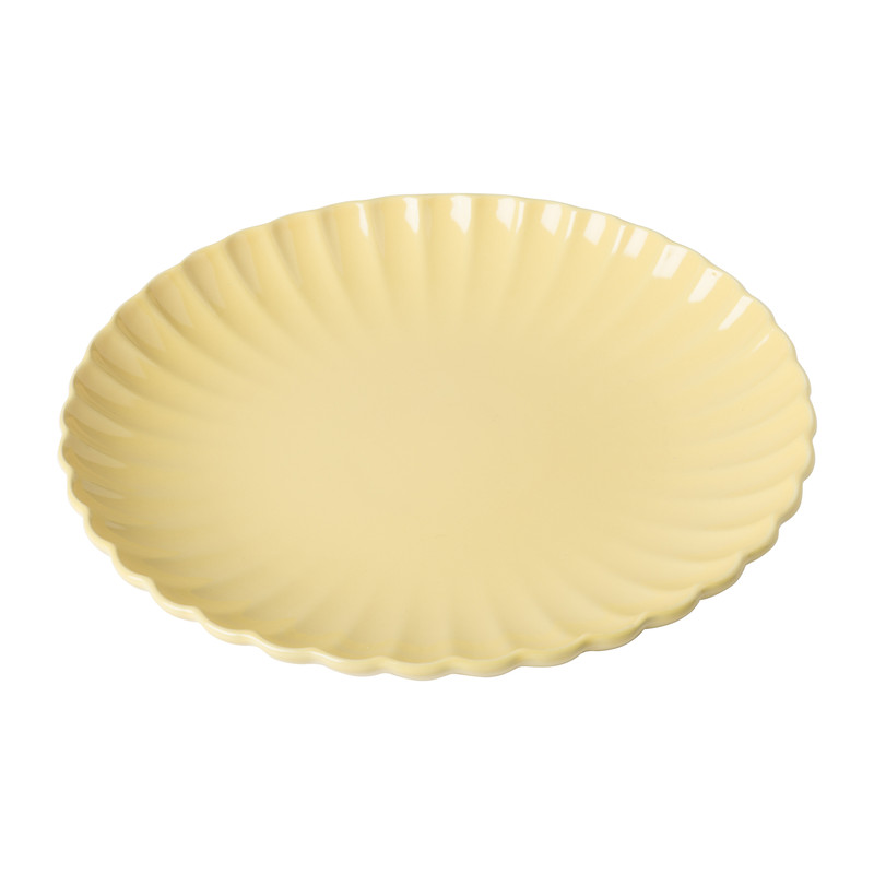 Dinerbord geschulpt - sunny - ø25.6x3 cm