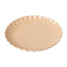Ontbijtbord geschulpt - peach - ø20.4x2.4 cm