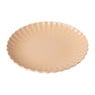 Dinerbord geschulpt - peach - ø25.6x3 cm