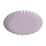 Ontbijtbord geschulpt - lila - ø20.4x2.4 cm