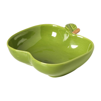 Schaaltje appel groot - groen - 4.2x12.3x13 cm