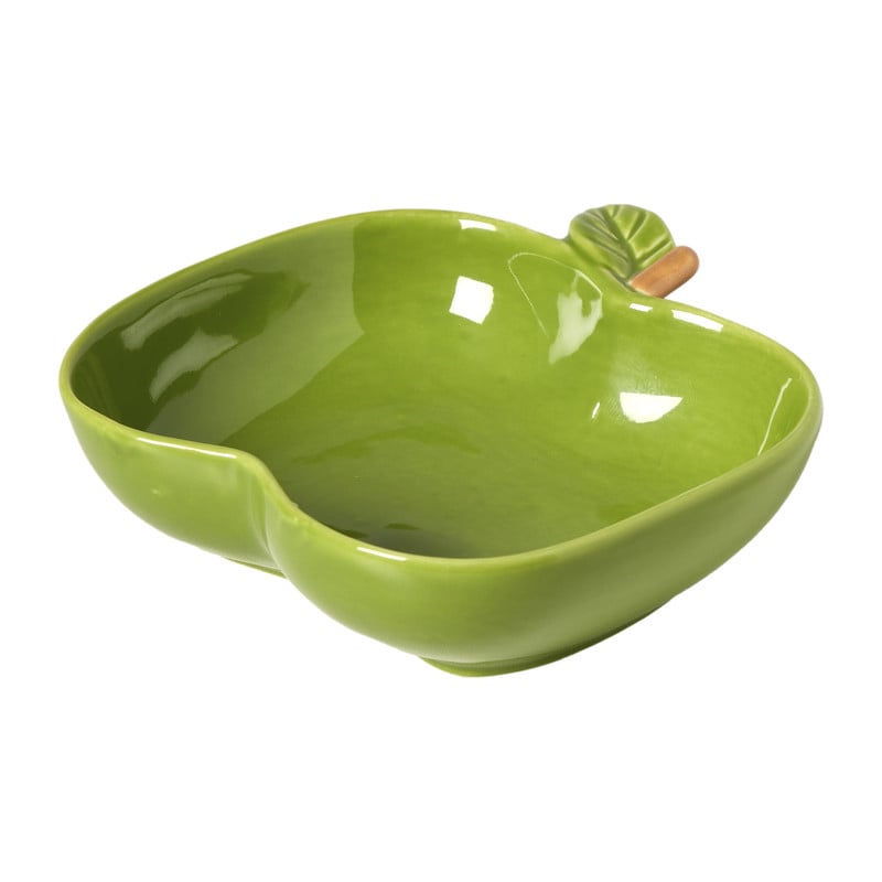 Schaaltje appel groot - groen - 4.2x12.3x13 cm