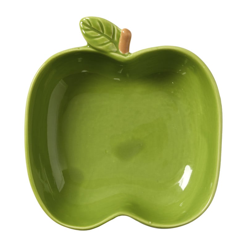 Schaaltje appel groot - groen - 4.2x12.3x13 cm