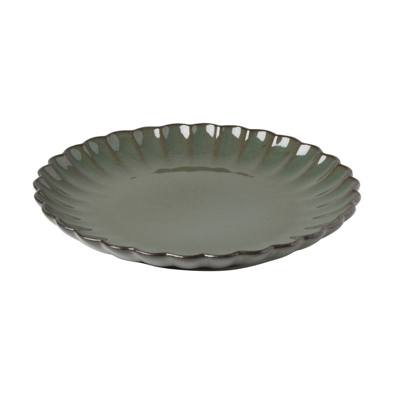 Ontbijtbord Caro - groen - ø20.4x2.4 cm