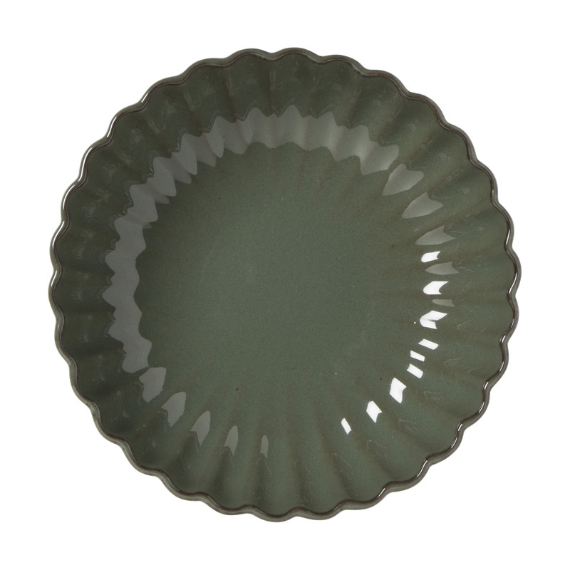 Diep bord Caro - groen - ø20.4x5.5 cm