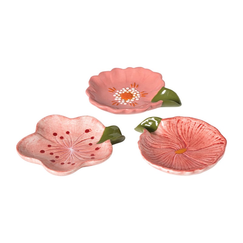 Schaaltje bloem - lichtroze - 1.8x12.8x10 cm