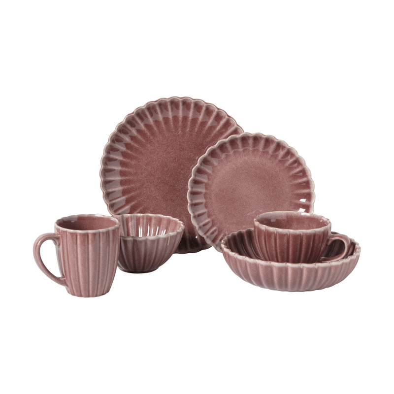 Schaal Caro - bordeauxrood - ø14x6.8 cm