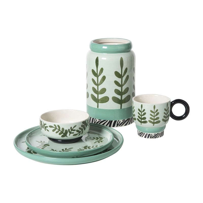 Dinerbord jolie - groen -ø25.5x2.3 cm