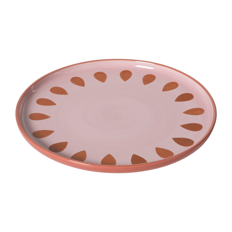 Dinerbord jolie - roze - ø25.5x2.3 cm