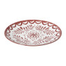 Dinerbord sterre - rood/wit - ø26.8x2.6 cm
