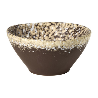 Schaaltje groot olivo - bruin - ø15.5x7.5 cm