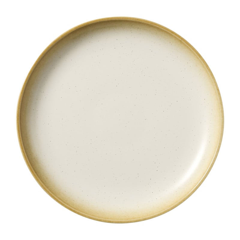 Dinerbord olivo - wit - ø25.5x2.8 cm