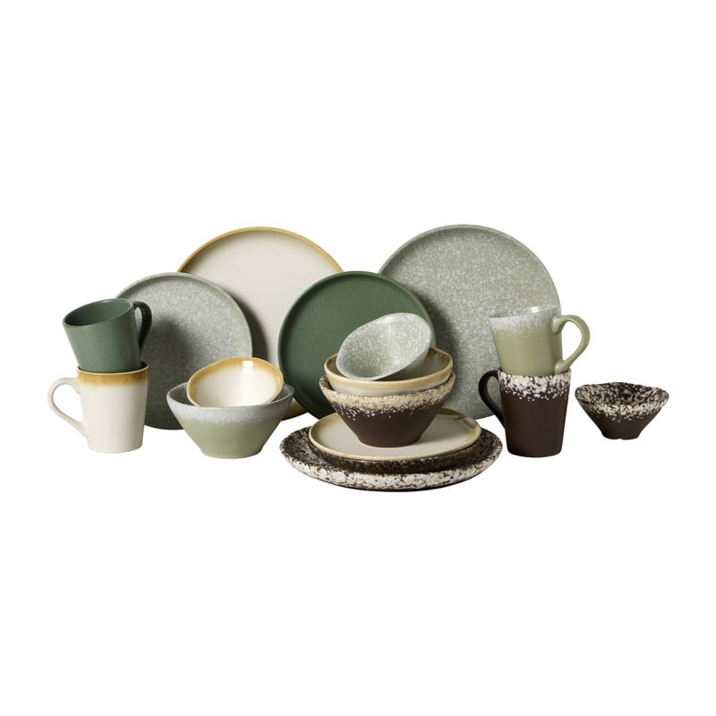 Schaaltje groot olivo - donkergroen - ø15.5x7.5 cm