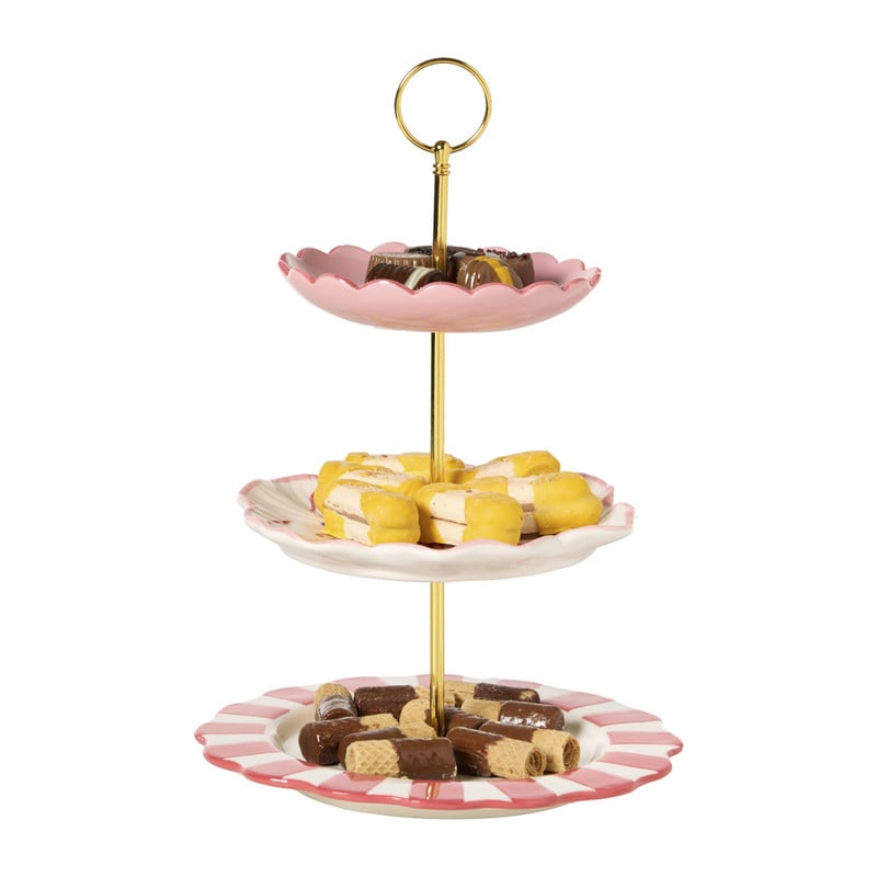 Etagère bloem - 3-laags - 34.5 cm